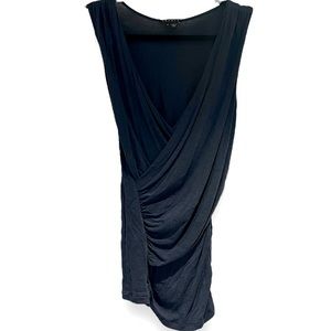 Navy Blue Theory Soft Wrap Top
